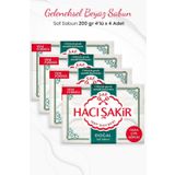 Hacı Şakir 4x200 gr 4 Adet Doğal Saf Geleneksel Beyaz Sabun