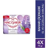 Hacı Şakir Bahar Çiçekleri Lavanta 4x70 gr El ve Güzellik Sabunu