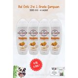 Hacı Şakir Bal 2'si 1 Arada Kepeğe Karşı 4x500 ml Rosie Şampuan
