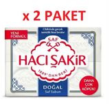 HACI ŞAKİR DOĞAL SAF GELENEKSEL BEYAZ SABUN 4*150 GR 2 PAKET