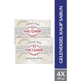 Hacı Şakir Hamam Keyfi Geleneksel Saf Beyaz Sabun 8x200 gr – Doğal, Ferahlatıcı ve Cildi Yumuşatan Temizlik