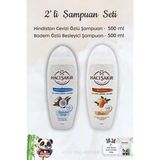 Hacı Şakir Hindistan Cevizi 500 ml Şampuan+Bademli 500 ml Rosie Şampuan
