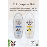 Hacı Şakir Hindistan Cevizi 500 ml Şampuan+Limonlu 500 ml Rosie Şampuan