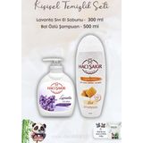 Hacı Şakir Lavanta Dinlendirici Sıvı Sabun 300 ml, Ballı Şampuan 500 ml ve ROSIE