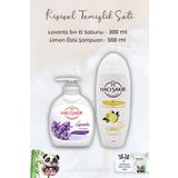 Hacı Şakir Lavanta Dinlendirici Sıvı Sabun 300 ml, Limonlu Şampuan 500 ml ve ROSIE