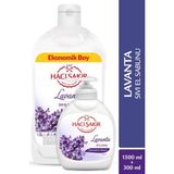 Hacı Şakir Lavanta Kokusuyla Dinlendirici Bakım Sıvı El Sabunu 1500 ml + 300 ml Ekonomik Set