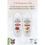 Hacı Şakir Nar 2'si 1 Arada 500 ml Şampuan+Bademli 500 ml Rosie Şampuan
