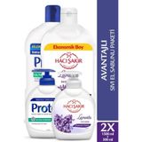Hacı Şakir & Protex Avantajlı Sıvı El Sabunu Paketi 1500 ml+ 2x300 ml