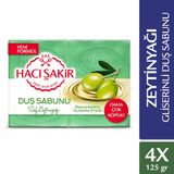 Hacı Şakir Saf Zeytinyağı Gliserinli 4x125 gr Duş Sabunu