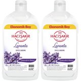 Hacı Şakir Sıvı Sabun, Lavanta,1500 ml (2 paketi)