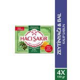Hacı Şakir Zeytinyağı & Bal Saf 4x150 gr Kalıp Sabun