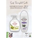 Hacı Şakir Zeytinyağlı Sıvı Sabun 300 Ml, Adaçayı Şampuan 500 ml ve Rosıe - 1
