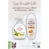 Hacı Şakir Zeytinyağlı Sıvı Sabun 300 ml, Ballı Şampuan 500 ml ve ROSIE