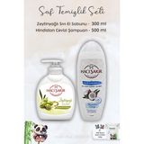 Hacı Şakir Zeytinyağlı Sıvı Sabun 300 Ml, Hindistan Cevizli Şampuan 500 ml ve Rosıe - 1