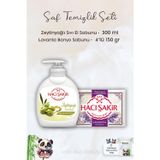 Hacı Şakir Zeytinyağlı Sıvı Sabun 300 Ml, Lavanta Kokulu Banyo Sabunu 4 X 150 Gr Ve Rosıe