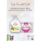 Hacı Şakir Zeytinyağlı Sıvı Sabun 300 Ml, Leylak Kokulu Banyo Sabunu 4 X 150 Gr Ve Rosıe