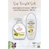Hacı Şakir Zeytinyağlı Sıvı Sabun 300 Ml, Limonlu Şampuan 500 ml ve Rosıe - 1