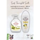 Hacı Şakir Zeytinyağlı Sıvı Sabun 300 ml, Limonlu Şampuan 500 ml ve ROSIE