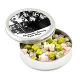 Hacı Şerif Atatürk Temalı Öğretmenler Günü Hediyesi Çifte Kavrulmuş Lokum (Metal Yuvarlak Kutu) 300g