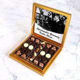 Hacı Şerif Atatürk Temalı Öğretmenler Günü Hediyesi Kahve Drajeli Special Çikolata 290g (Gold Kutu)