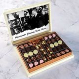 Hacı Şerif Atatürk Temalı Öğretmenler Günü Hediyesi Kahve Drajeli Special Çikolata 490g (Krem Kutu)