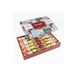 Hacı Şerif Karışık Sultan Lokumu Motif Desenli Kutu 1000gr