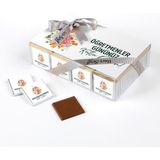 Hacı Şerif Öğretmenler Günü Hediyesi (40 Adet Madlen Çikolata) (Asetat Kutu) Çiçek - 450 gr