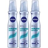 Hacim Veren NIVEA Saç Köpüğü 150 ml x 3 Adet Günlük Kullanımda Anti Alerjik Özellik Sunar