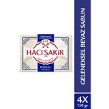 Hacışakir Doğal Geleneksel Saf Beyaz Sabun 4X150 Gr