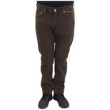 Hacker Denim Hacker Fistan Store Erkek Kahverengi Yüksek Bel Rahat Kesim Boru Paça Jean Pantolon - 33