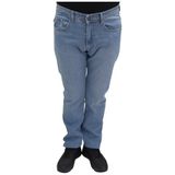 Hacker Denim Hacker Fistan Store Erkek Yüksek Bel Normal Kesim Boru Paça Jean Pantolon - Açık Mavi - 38