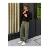 hacker Erkek Pamuklu Premium Comfort Haki Baggy Pantolon