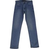 Hacker Fistan Store Erkek Açık Mavi Yüksek Bel Rahat Kesim Boru Paça Büyük Beden Jean Pantolon - 32