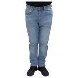 Hacker Fistan Store Erkek Açık Mavi Yüksek Bel Rahat Kesim Boru Paça Büyük Beden Jean Pantolon - 33