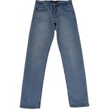 Hacker Fistan Store Erkek Buz Mavisi Yüksek Bel Rahat Kesim Boru Paça Büyük Beden Jean Pantolon - 33