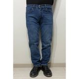 Hacker Fistan Store Erkek Koyu Mavi Yüksek Bel Rahat Kesim Boru Paça Büyük Beden Jean Pantolon - 34