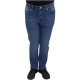 Hacker Fistan Store Erkek Mavi Yüksek Bel Dar Kesim Boru Paça Büyük Beden Jean Pantolon - 36