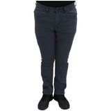 Hacker Fistan Store Erkek Mavi Yüksek Bel Normal Kesim Boru Paça Büyük Beden Jean Pantolon - 36