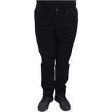 Hacker Fistan Store Erkek Siyah Yüksek Bel Rahat Kesim Boru Paça Büyük Beden Jean Pantolon - 31
