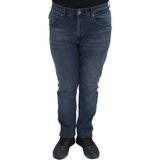 Hacker Fistan Store Erkek Yüksek Bel Normal Kesim Boru Paça Büyük Beden Jean Pantolon - Lacivert - 36