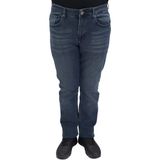 Hacker Fistan Store Erkek Yüksek Bel Normal Kesim Boru Paça Büyük Beden Jean Pantolon - Mavi - 38