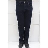 Hacker Fistan Store Erkek Yüksek Bel Rahat Kesim Boru Paça Büyük Beden Jean Pantolon - Koyu Lacivert - 32