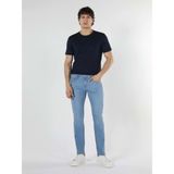 Hacker T 216-1680 Erkek Denim Tom Slim Licralı Kot Pantolon - Açık Mavi - ST00221-AÇIK Mavi-32 - 29 - 30 - Gri