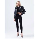 Hacker T 232-1302 Bella Kadın Denim Siyah Likralı Kot Pantolon