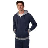 Hackett Erkek Kapüşonlu, Slim Fit Sweatshirt, Koyu Lacivert, M Beden