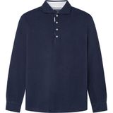Hackett London Erkek Cutaway Ls Polo Tişört, Mavi (Navy), M
