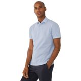 Hackett London Erkek Mercerised Polo Tişört, Mavi (Chambray Blue), M
