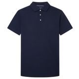 Hackett London Erkek Mercerised Polo Tişört, Mavi (Navy), XL