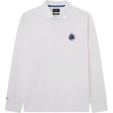 Hackett London Hackett Polo Yaka Sweatshirt, M, HM570837, Ekru, erkek