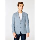 Hackett Slim Fit Ceket, 42, 5003174730, Lacivert - Beyaz, Erkek